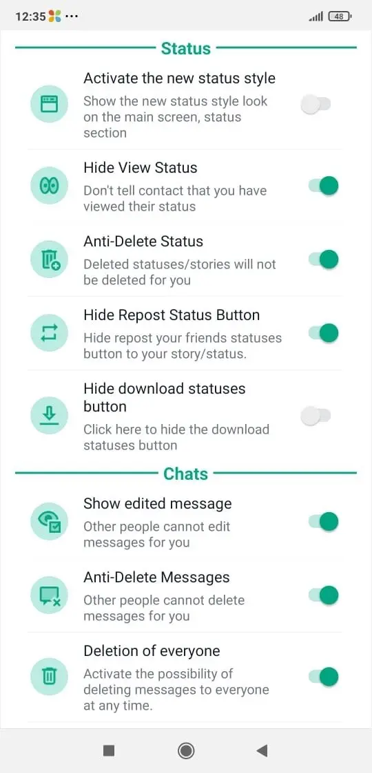 GB WhatsApp screen 4